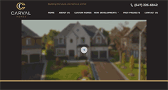 Desktop Screenshot of carvalhomes.com